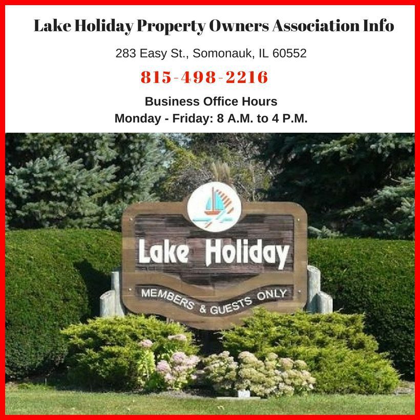 Lake holiday Property Owners Associations