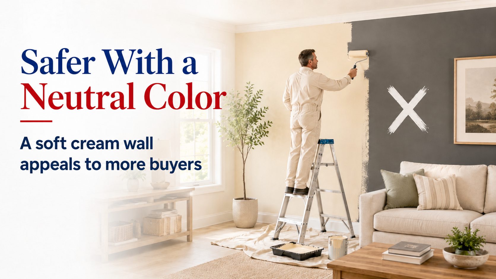safer with Neutral wall color